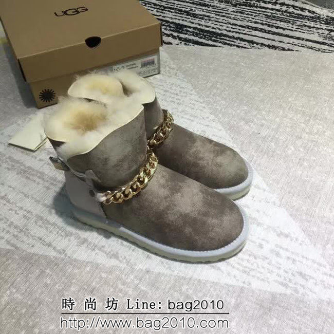 UGG 2018冬季新款 沙色啞光面 防風保暖 雪地靴 QZS1904
